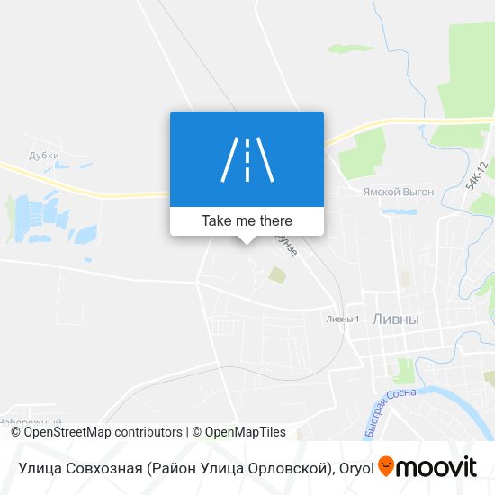 Улица Совхозная (Район Улица Орловской) map