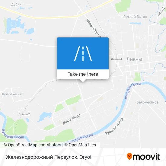 Железнодорожный Переулок map