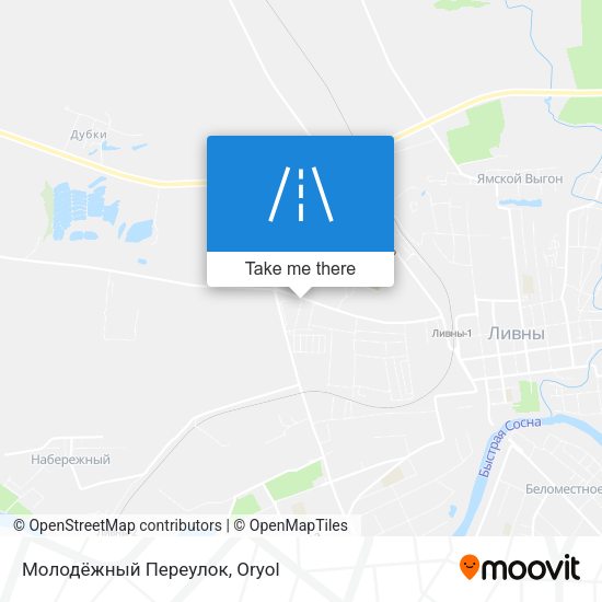 Молодёжный Переулок map