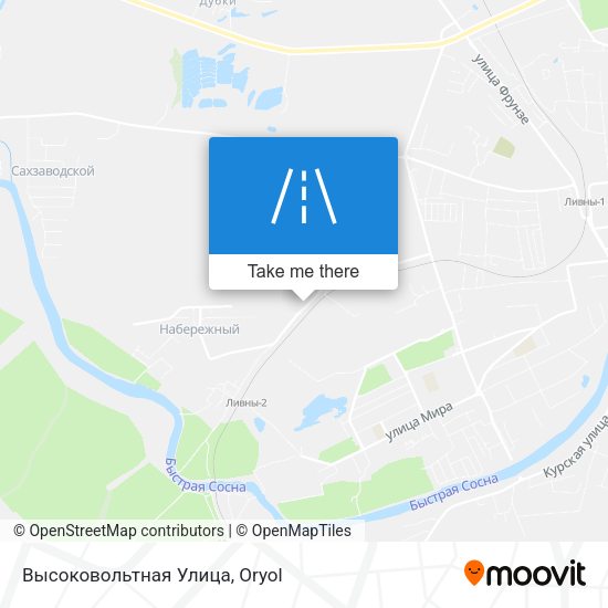 Высоковольтная Улица map