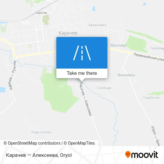 Карачев — Алексеева map