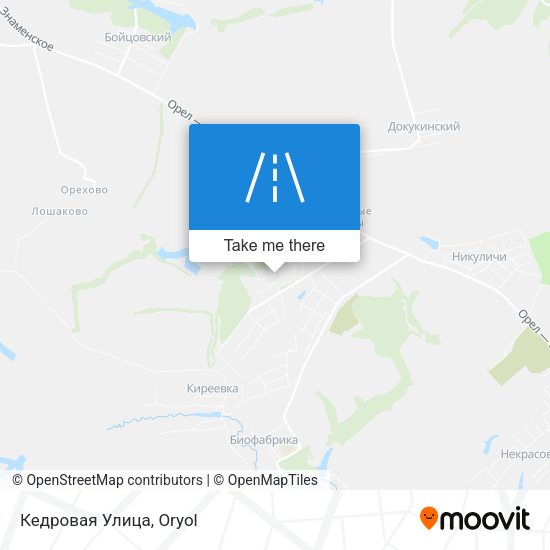 Кедровая Улица map