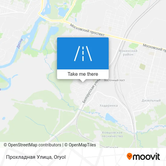 Прохладная Улица map