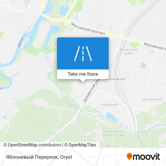 Яблоневый Переулок map