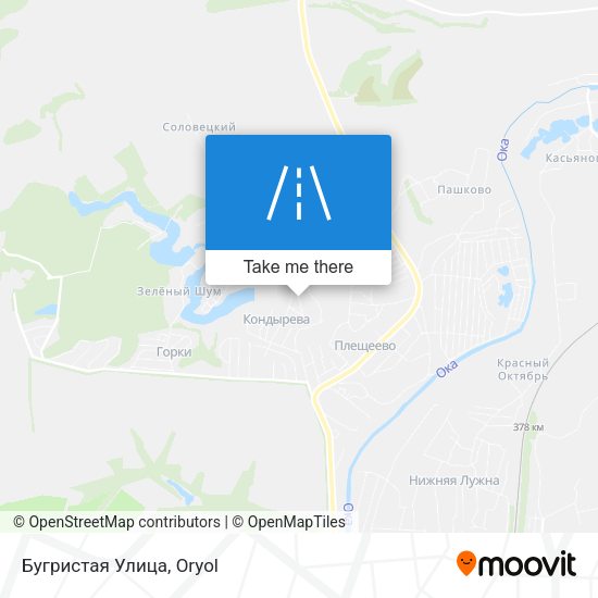 Бугристая Улица map