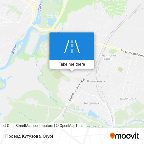 Проезд Кутузова map