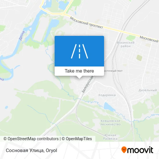 Сосновая Улица map