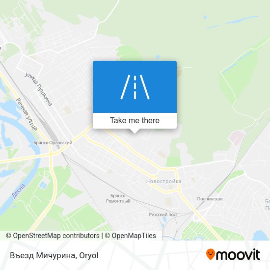 Въезд Мичурина map