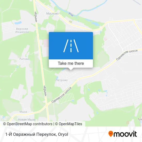 1-Й Овражный Переулок map