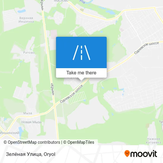 Зелёная Улица map