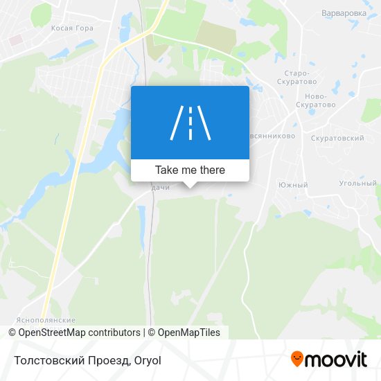 Толстовский Проезд map