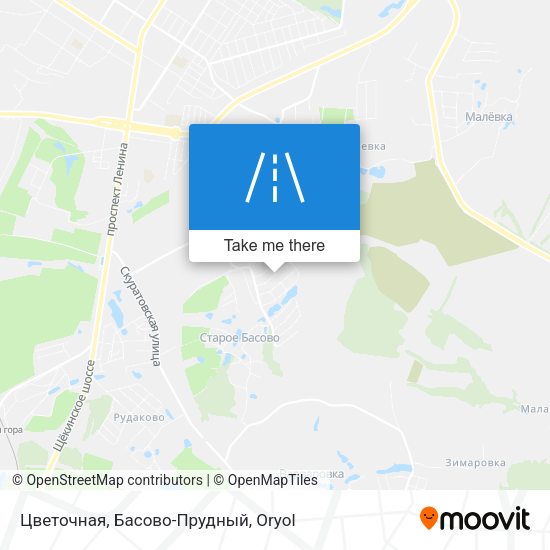 Цветочная, Басово-Прудный map