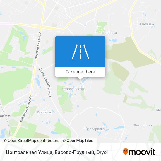 Центральная Улица, Басово-Прудный map