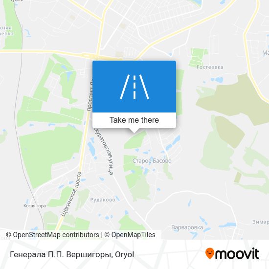 Генерала П.П. Вершигоры map