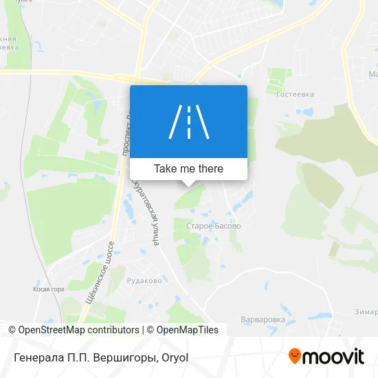 Генерала П.П. Вершигоры map