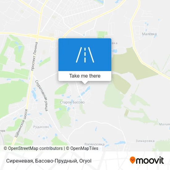 Сиреневая, Басово-Прудный map