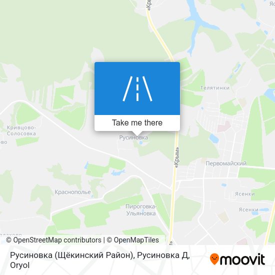 Русиновка (Щёкинский Район), Русиновка Д map