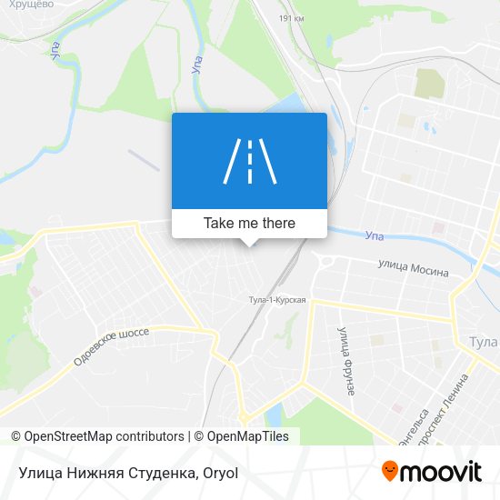 Улица Нижняя Cтуденкa map