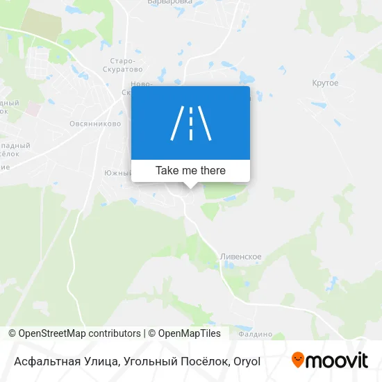 Асфальтная Улица, Угольный Посёлок map