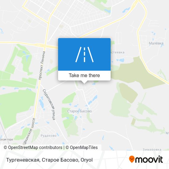 Тургеневская, Старое Басово map