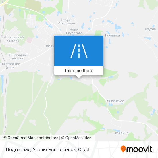Подгорная, Угольный Посёлок map