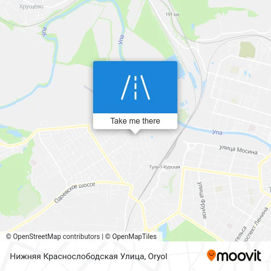 Нижняя Краснослободская Улица map