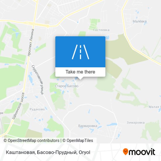 Каштановая, Басово-Прудный map