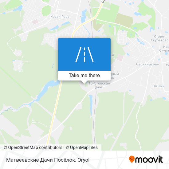 Матвеевские Дачи Посёлок map
