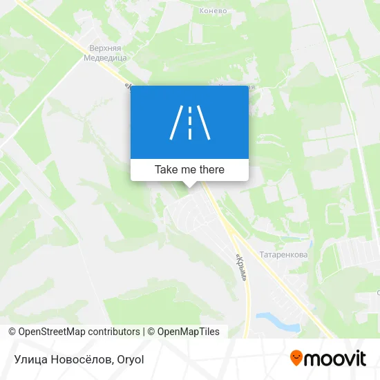 Улица Новосёлов map
