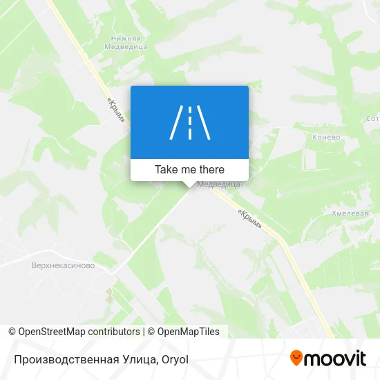Производственная Улица map