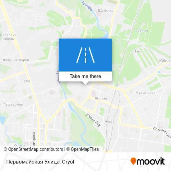 Первомайская Улица map