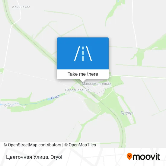 Цветочная Улица map