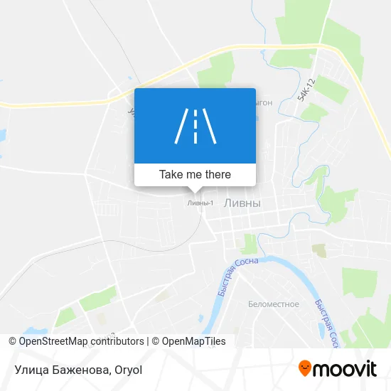 Улица Баженова map