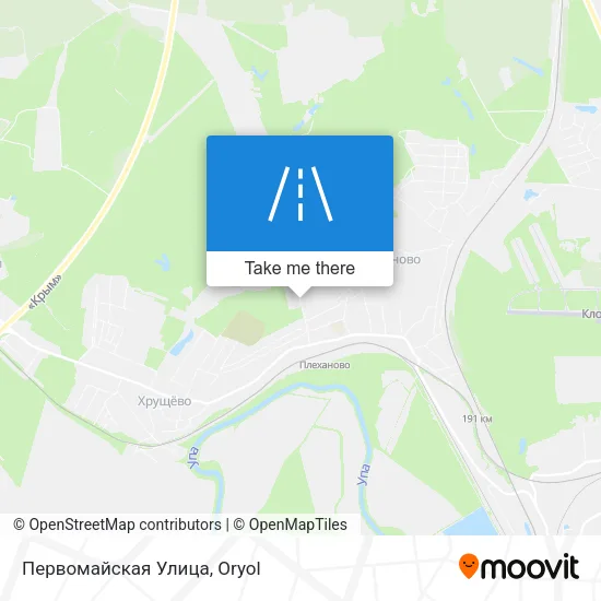 Первомайская Улица map