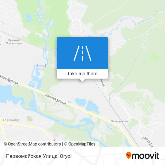 Первомайская Улица map