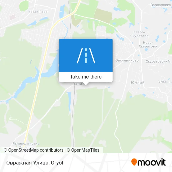 Овражная Улица map