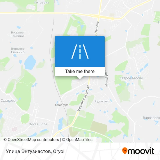 Улица Энтузиастов map