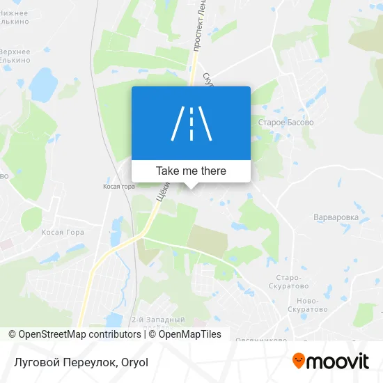 Луговой Переулок map