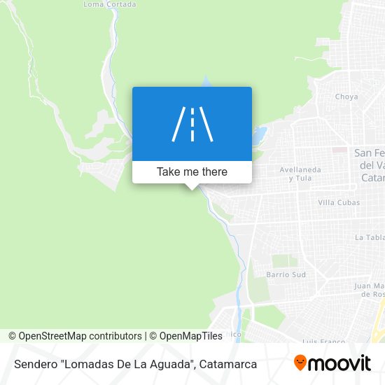 Mapa de Sendero "Lomadas De La Aguada"