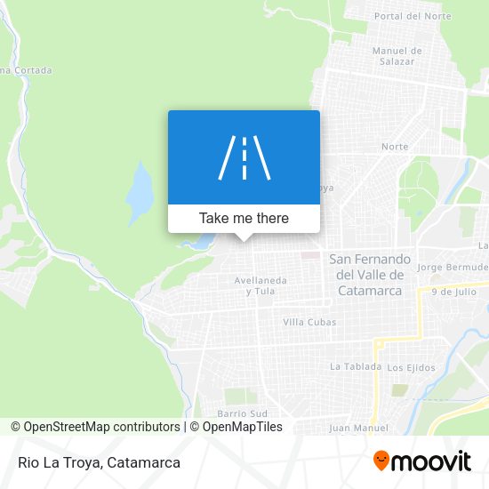 Mapa de Rio La Troya