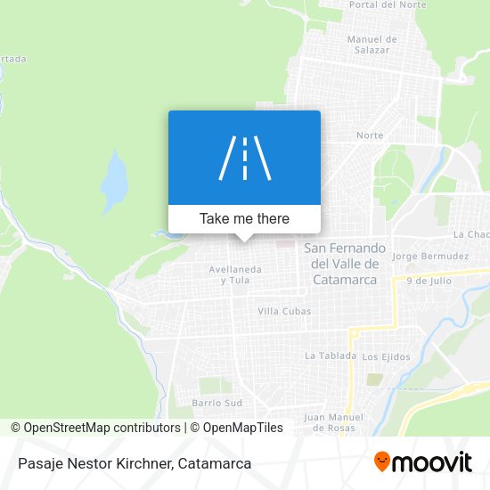 Mapa de Pasaje Nestor Kirchner