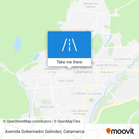 Avenida Gobernador Galindez map