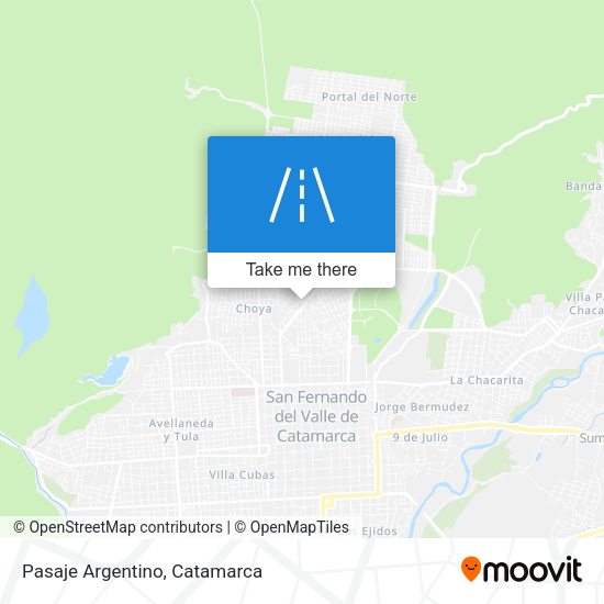 Mapa de Pasaje Argentino