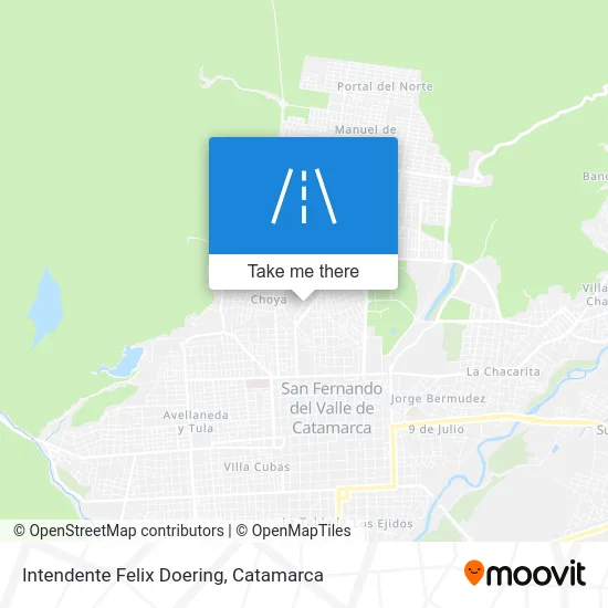 Intendente Felix Doering map