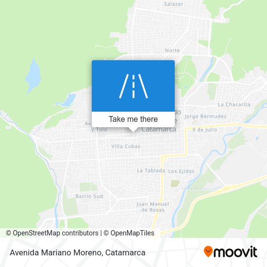 Mapa de Avenida Mariano Moreno