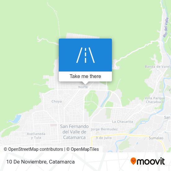 Mapa de 10 De Noviembre