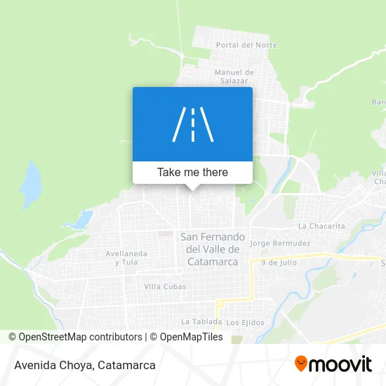 Avenida Choya map