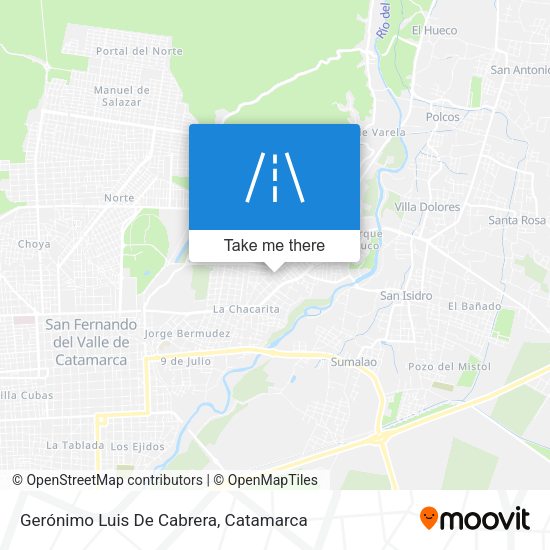 Gerónimo Luis De Cabrera map