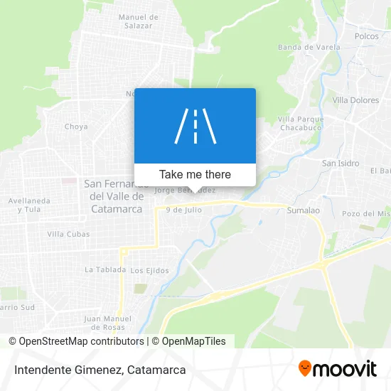 Intendente Gimenez map