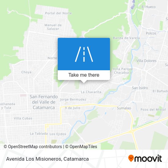 Avenida Los Misioneros map